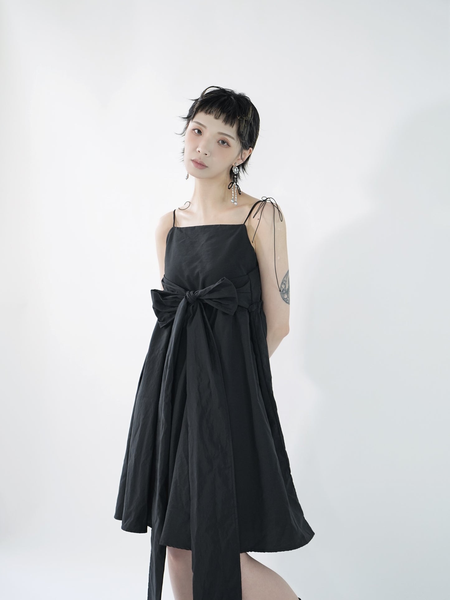 No.202417 black love yourself vest dress - 2024 June Collection