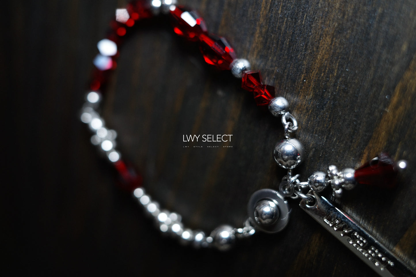 No.202433 Red Swarovski irregular bracelet