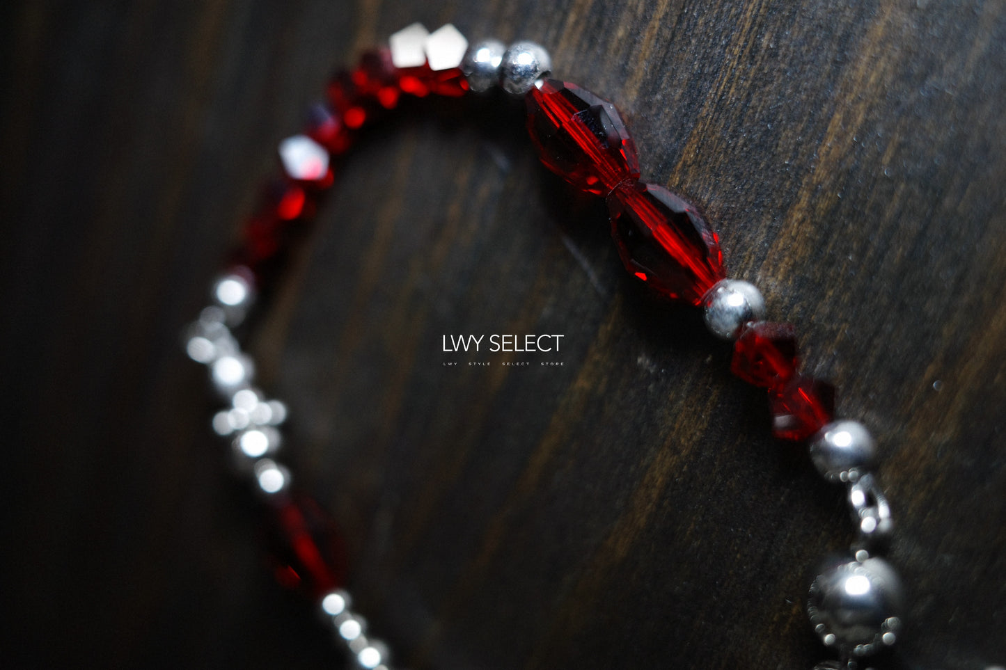 No.202433 Red Swarovski irregular bracelet