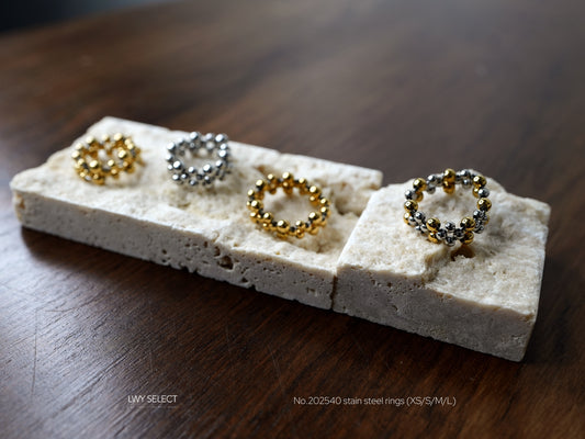No.202540 stain steel rings (XS/S/M/L)