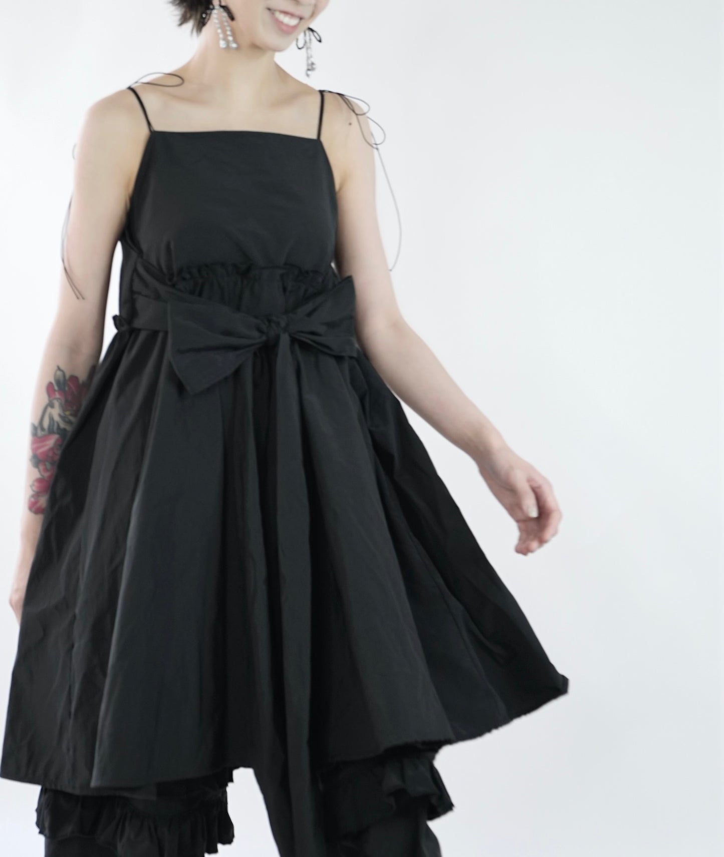 No.202417 black love yourself vest dress - 2024 June Collection