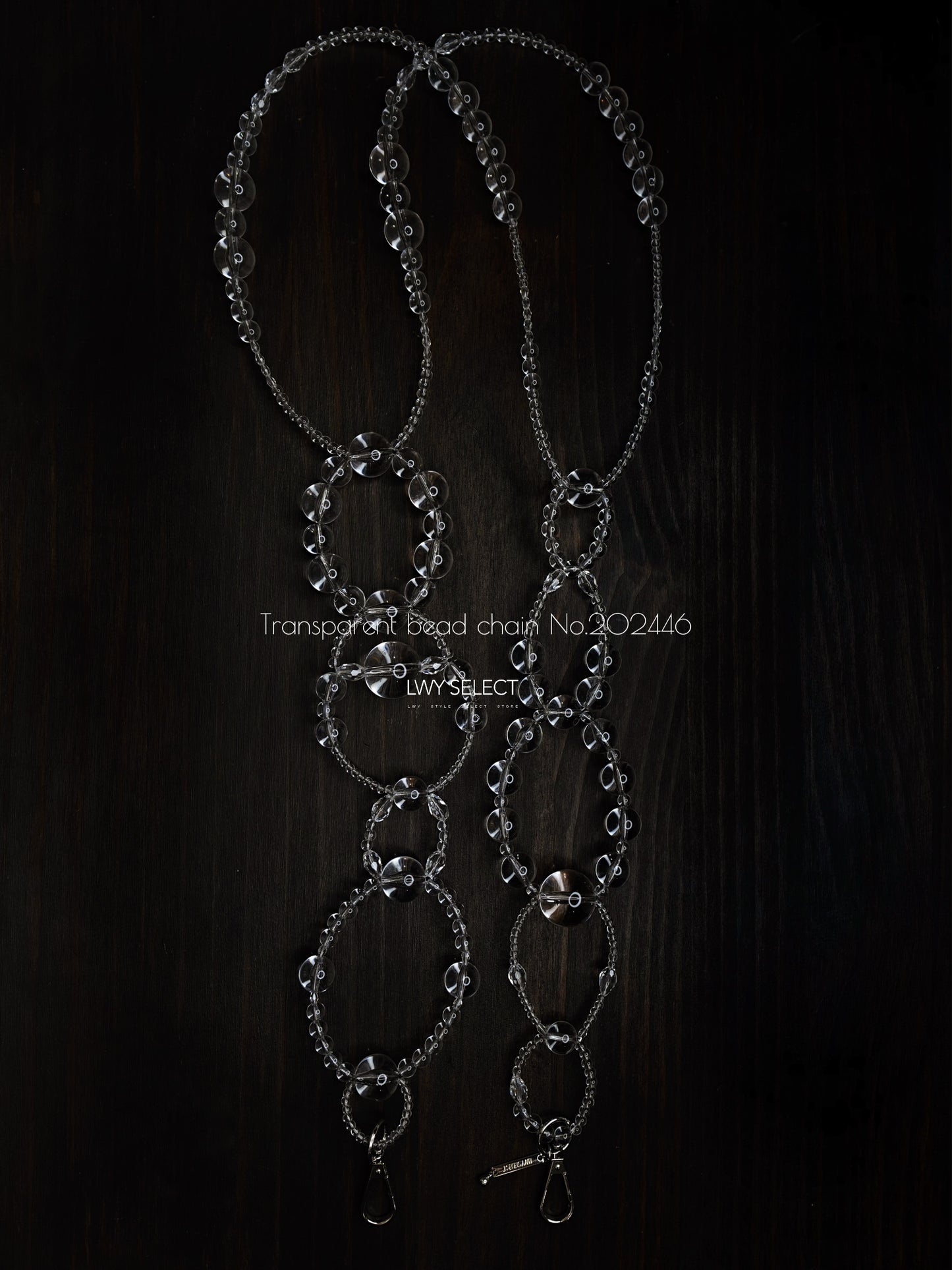 No.202446 Transparent bead chain (120cm)