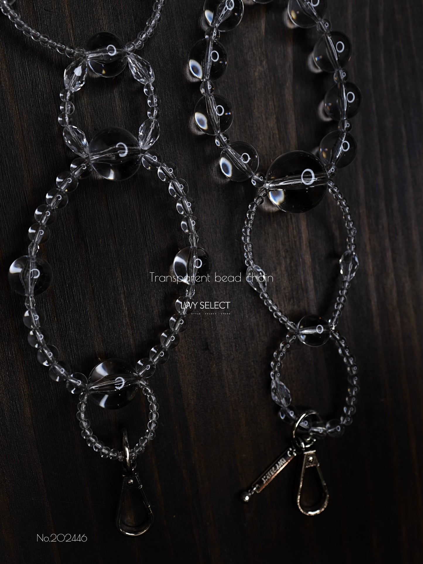 No.202446 Transparent bead chain (120cm)