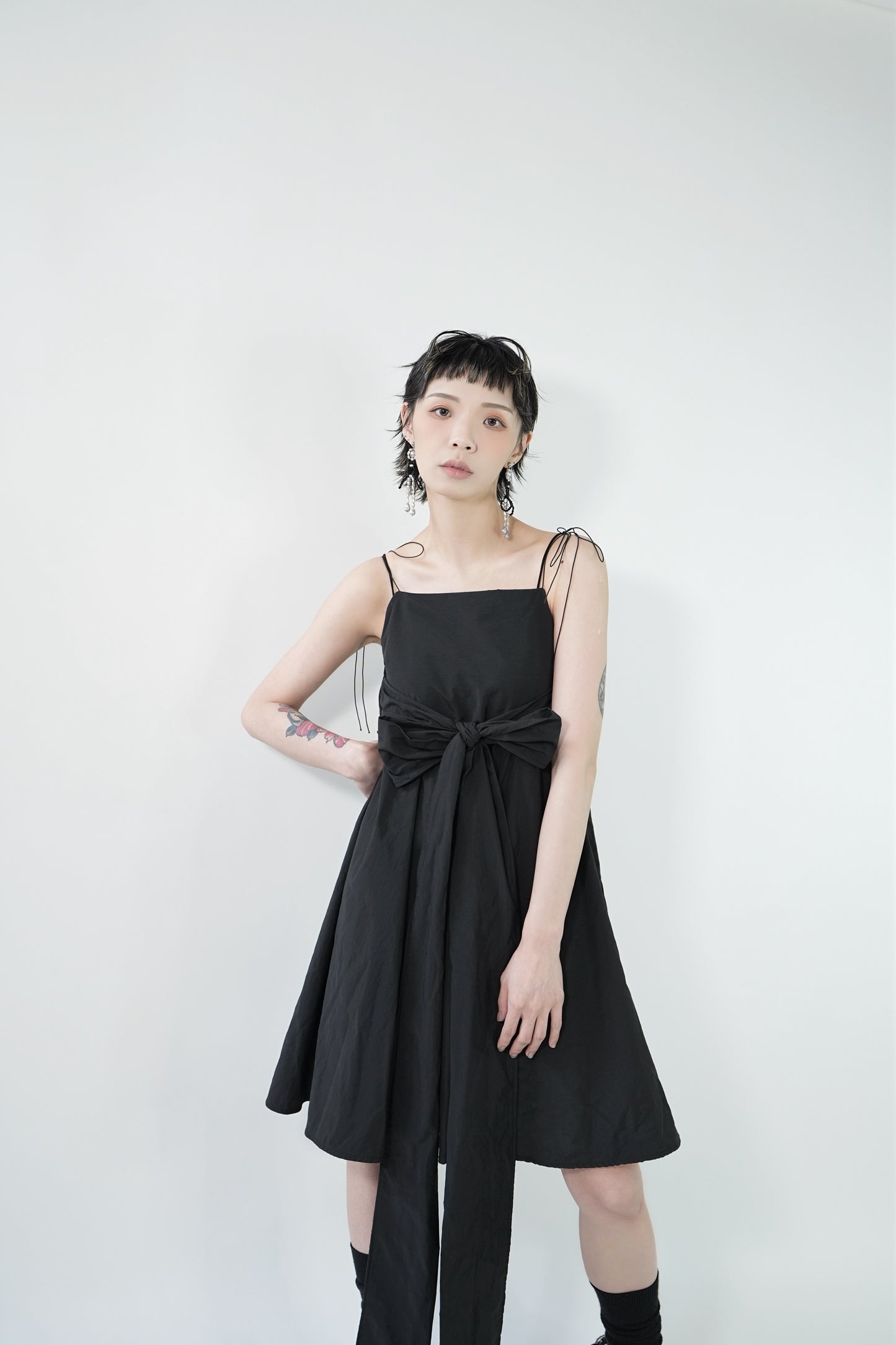 No.202417 black love yourself vest dress - 2024 June Collection