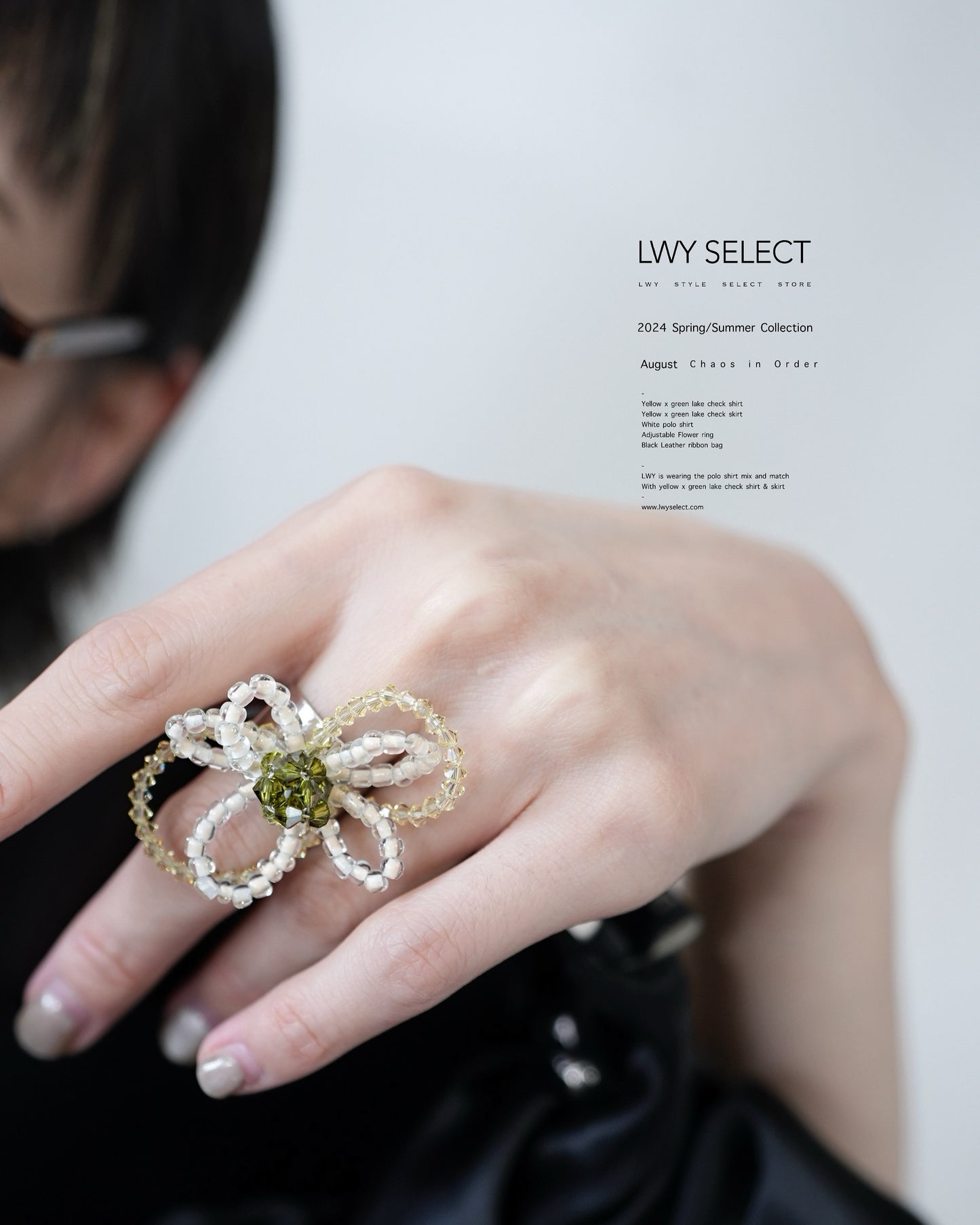 No.202425 Adjustable Flower ring - 2024 August collection