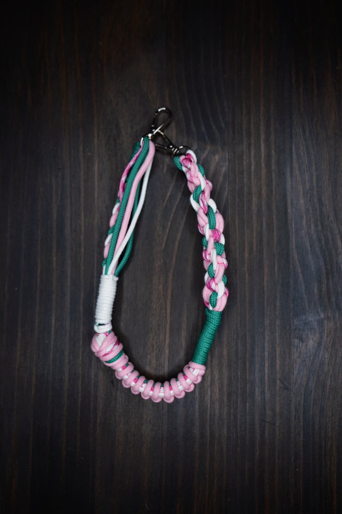 Type 01 - 2 Part Detachable ribbons Braided mobile phone strap