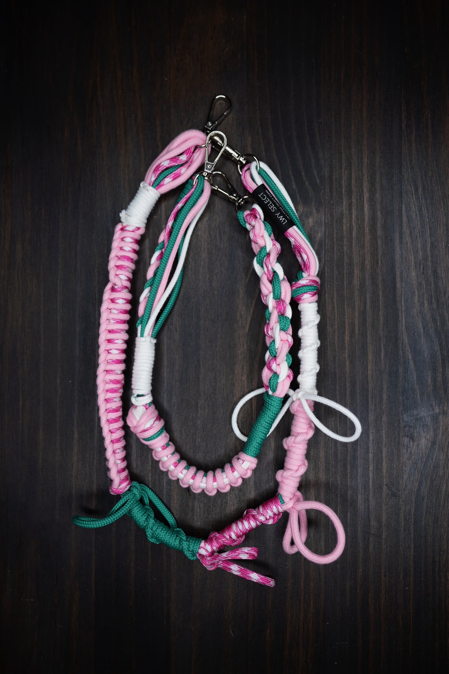 Type 01 - 2 Part Detachable ribbons Braided mobile phone strap