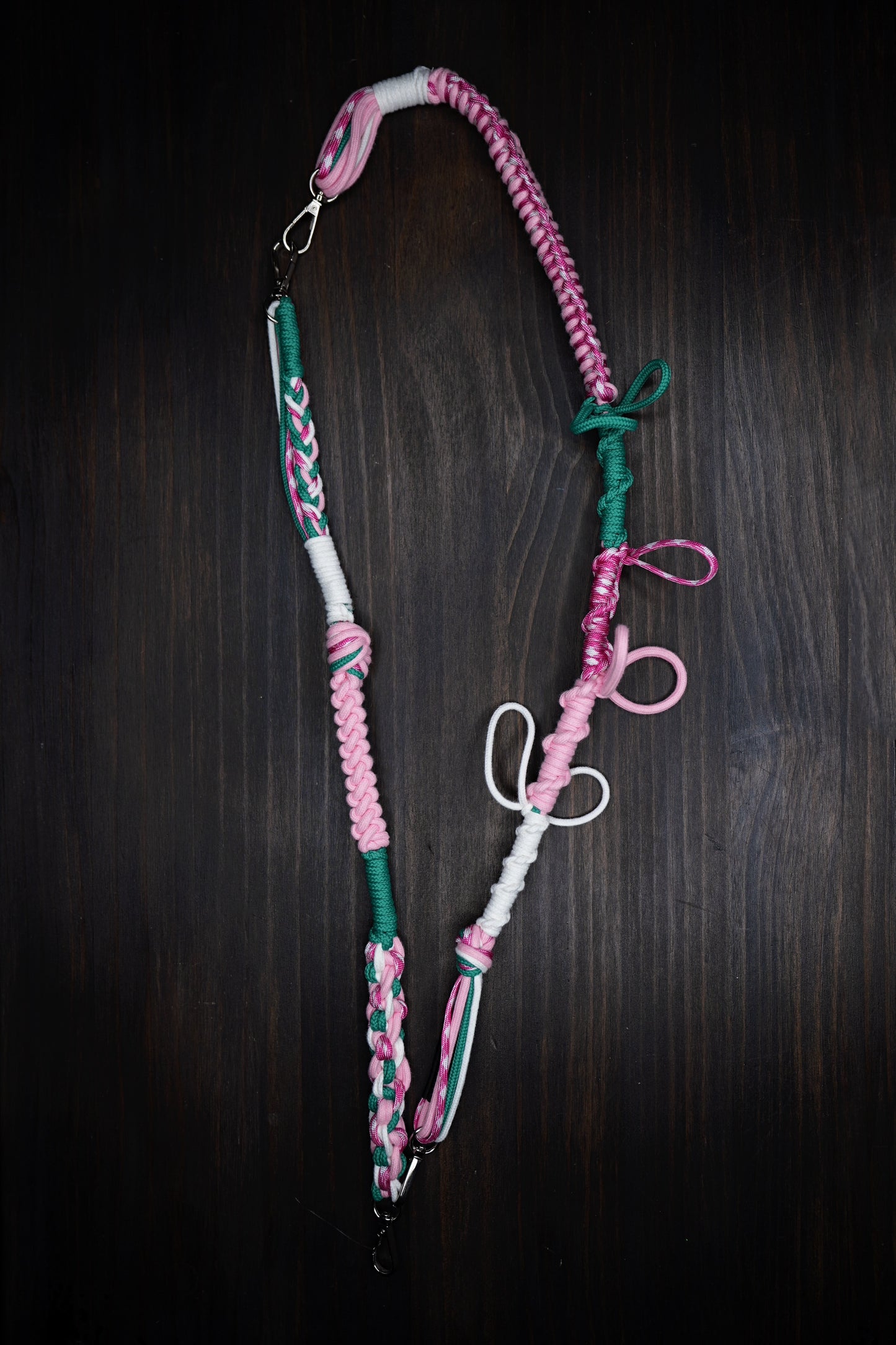 Type 01 - 2 Part Detachable ribbons Braided mobile phone strap