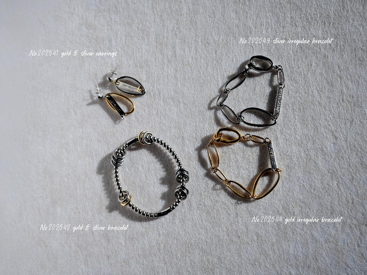 No.202543 sliver irregular bracelet