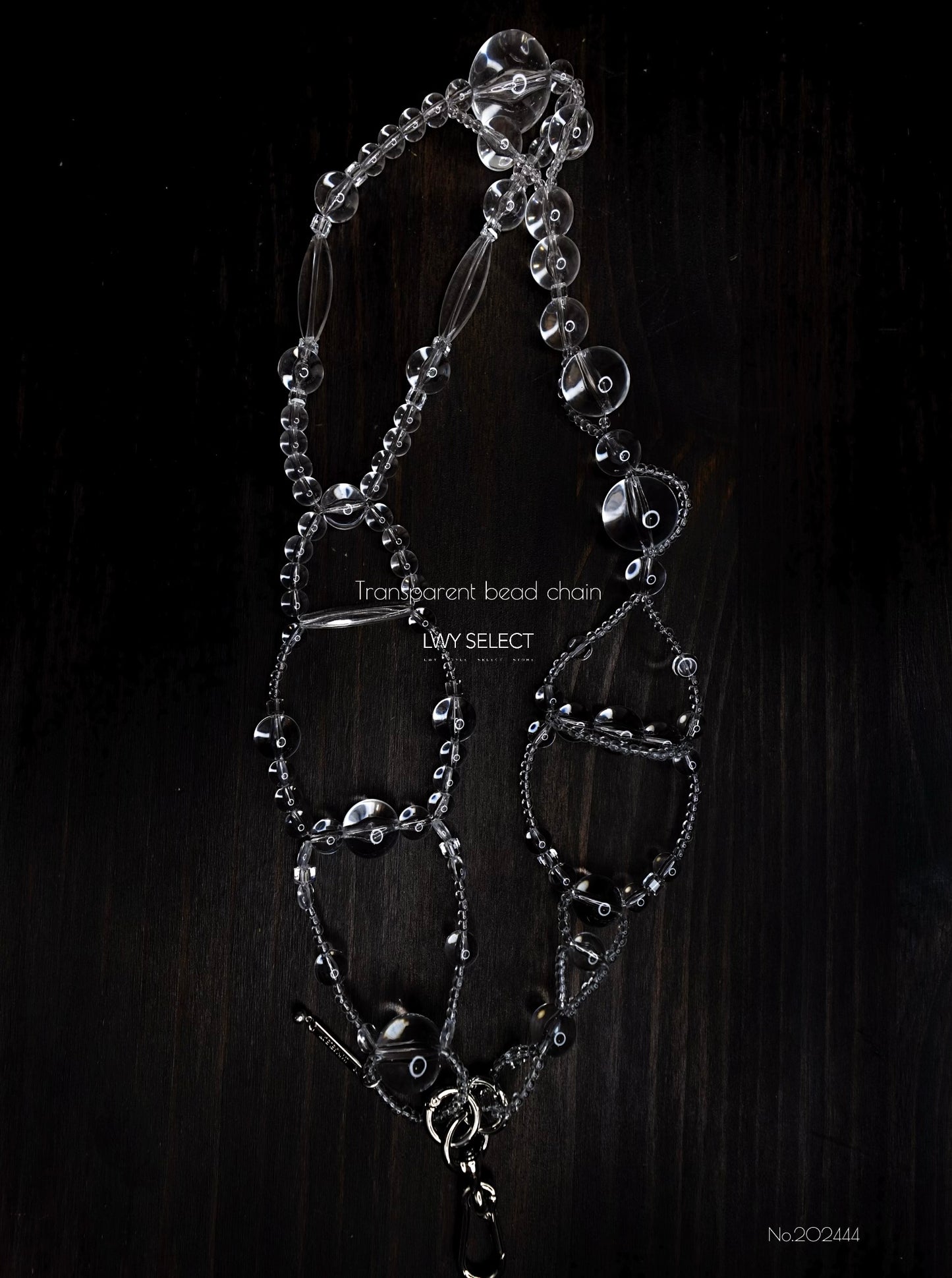 No.202444 Transparent bead chain (83cm)