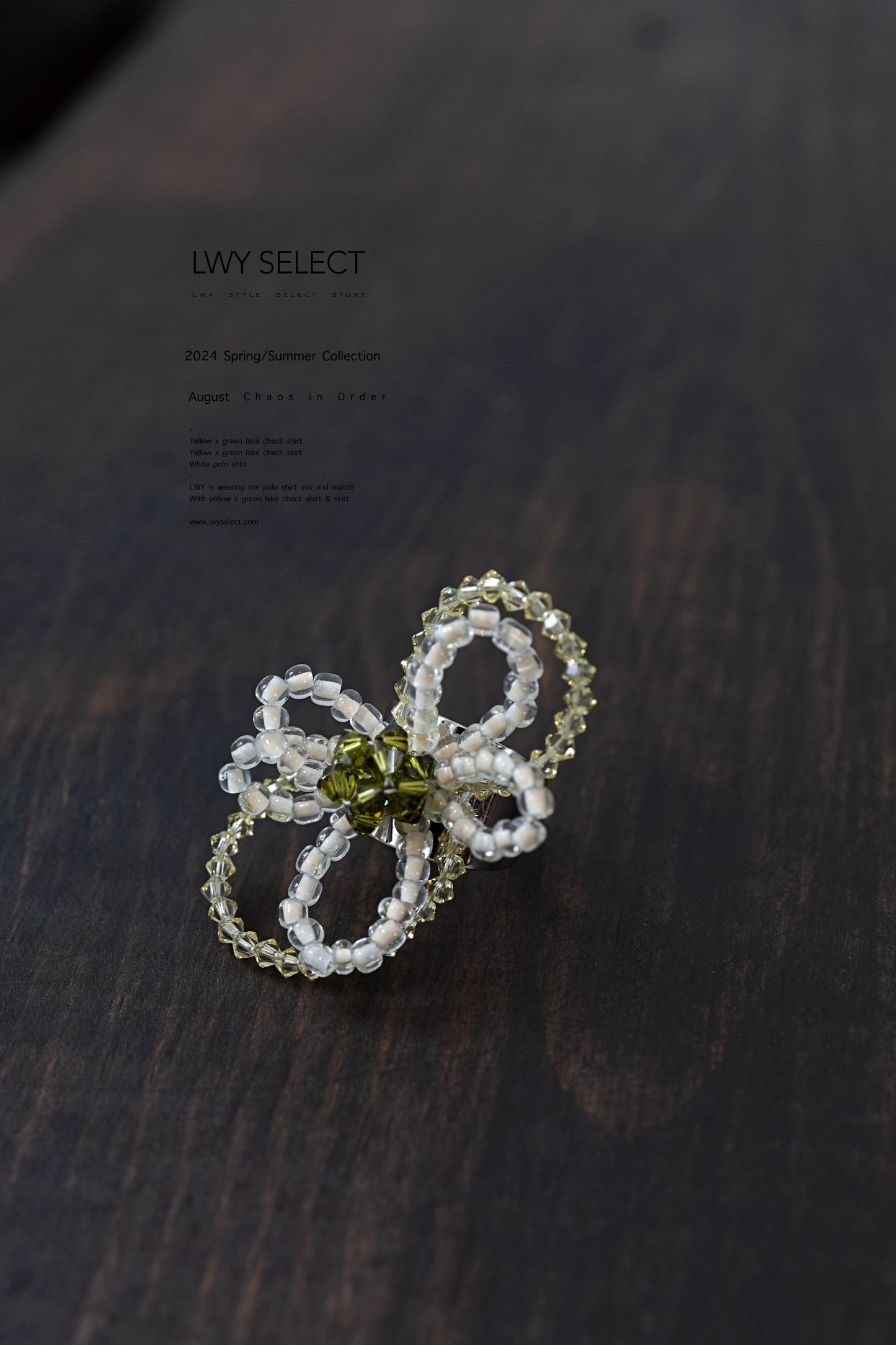 No.202425 Adjustable Flower ring - 2024 August collection