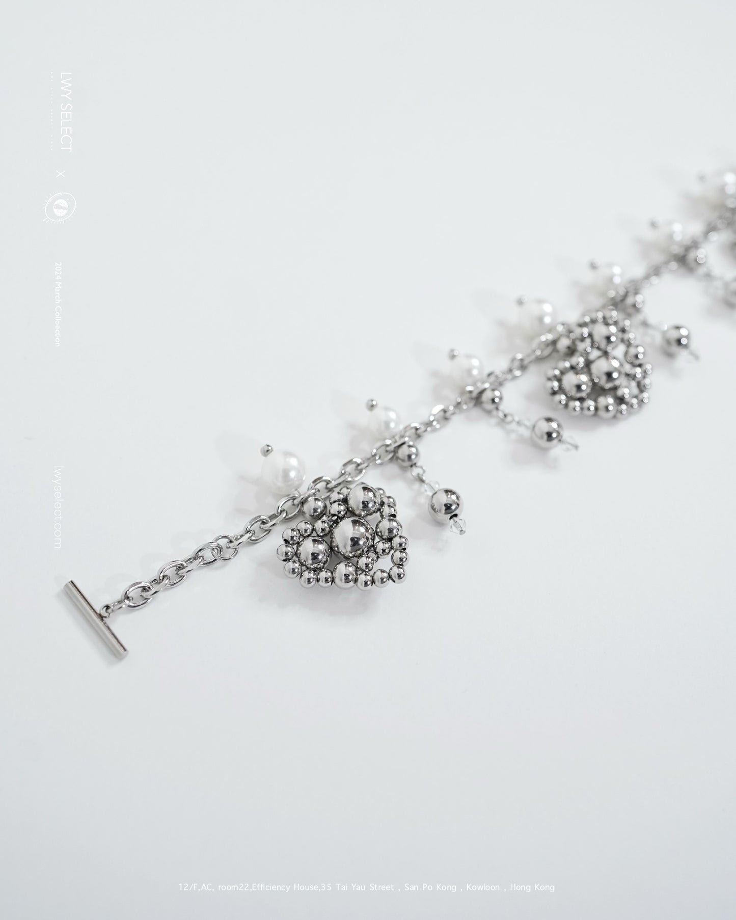 HEART BEADED PEARL NECKLACE 心心串珠珍珠項鏈-2024 March collection Made by Starryramune