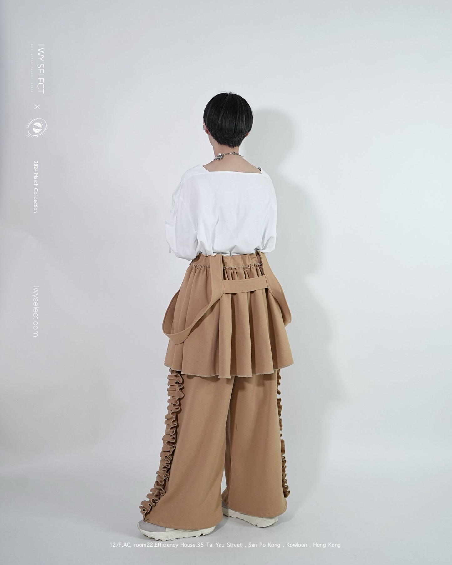 No.202402 white方領棉質長袖上衣 - 2024 March collection