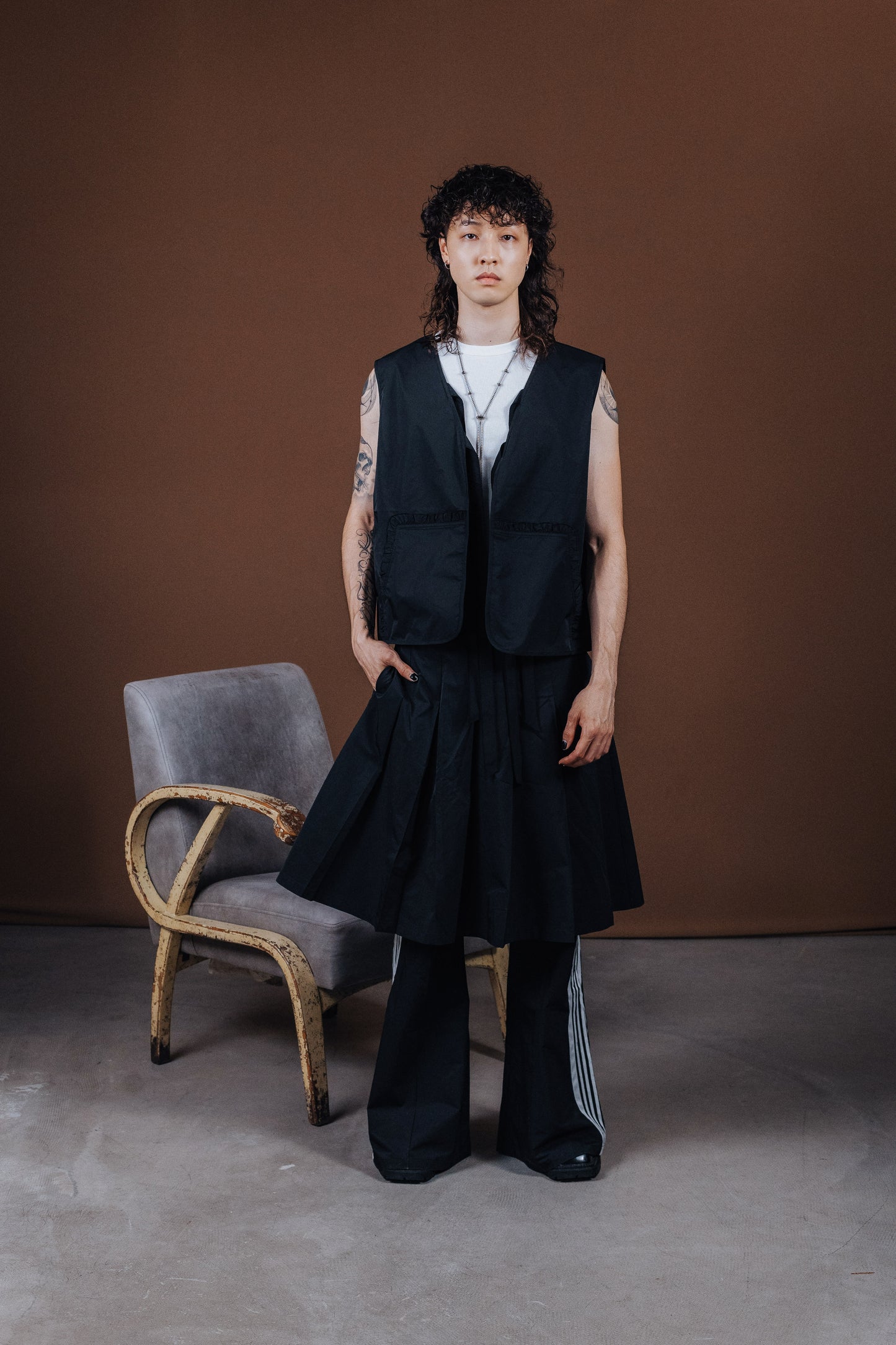 No.202513 Pleated skirt (black) - 2025 June Collection