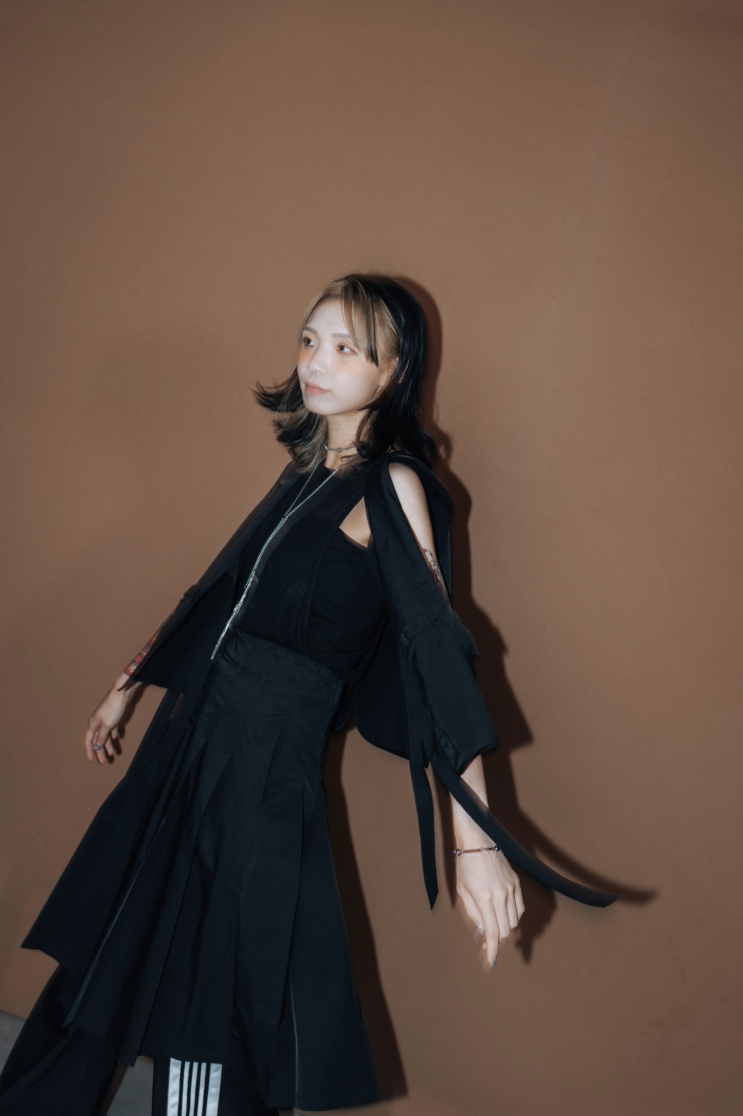 No.202513 Pleated skirt (black) - 2025 June Collection