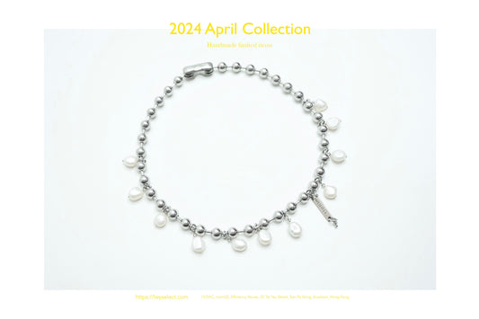 No.202409 ball x pearl neaklace - 2024 April Collection