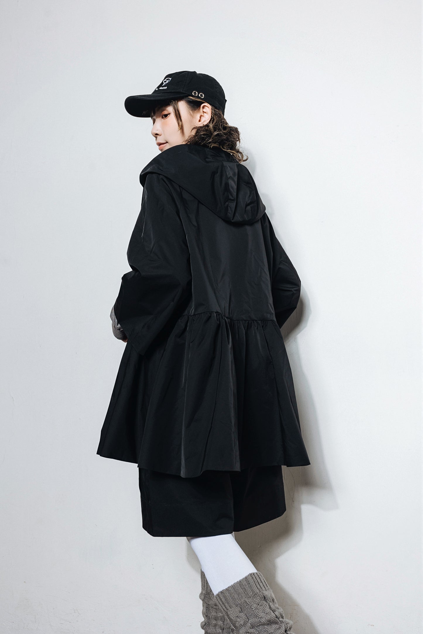 No.202503 Two way Trench coat (black)- 2025 February Collection