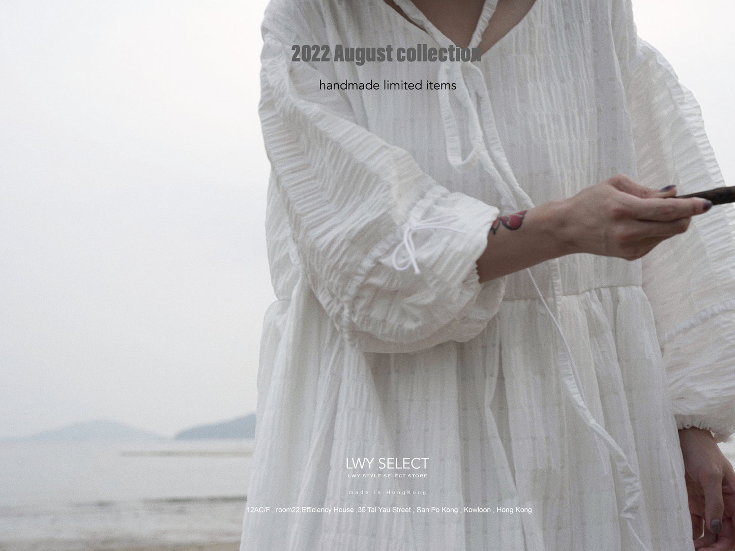 White Bubble check one piece - 2022 August collection